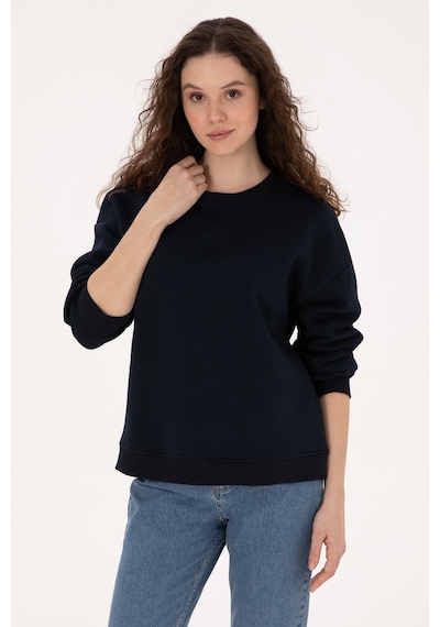 U.S. Polo Assn. Kadın Lacivert Bisiklet Yaka Sweatshirt 50320028-VR033