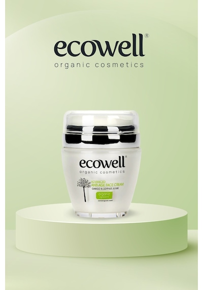 Ecowell Diamond Serisi Ginkolu Yaşlanma Karşıtı Yüz Bakım Kremi 50 Ml