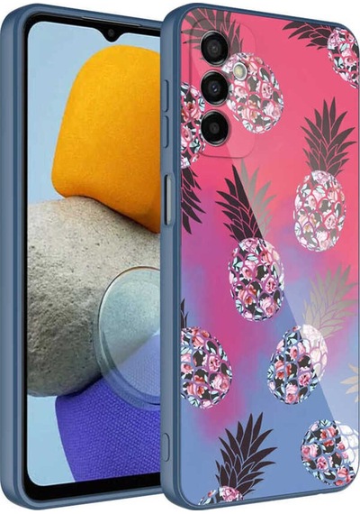 Samsung Uyumlu Galaxy M23 Kılıf Kamera Korumalı Desenli Sert Silikon Zore Epoksi Kapak NO3