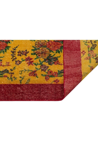 Eskitme Vintage %100 El Dokuma Halı 116x201 Cm 9818