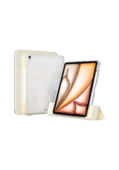 Apple Uyumlu iPad Air 13inç M4/m3/m2 Kılıf Kalem Bölmeli Akrilik Şeffaf Ayrılabilir Case 2026-2024