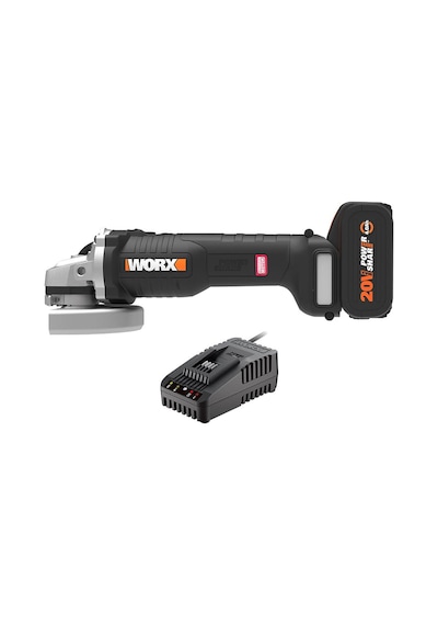 Worx Wx812.9c 20volt 2.0ah. 125mm Kömürsüz Profesyonel Tek Akülü Şarjlı Avuç Taşlama