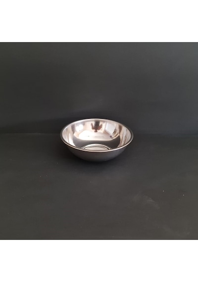 12 Adet 430 Kalite Paslanmaz Çelik Tas Çorba & Yoğurt Kabı 12,5x4 Cm No1 Gümüş