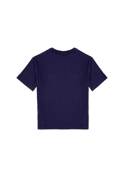 U.S. Polo Assn. Erkek Çocuk Mürdüm Bisiklet Yaka Tişört 50314946-VR074