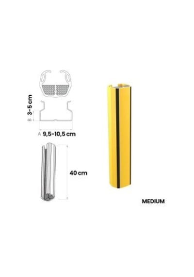 Puffyguard U Tipi Raf Ayak Koruyucu Yeni Tip 40 Cm - Medium A: 9,5cm - 10,5 Cm B: 3 Cm - 5 Cm