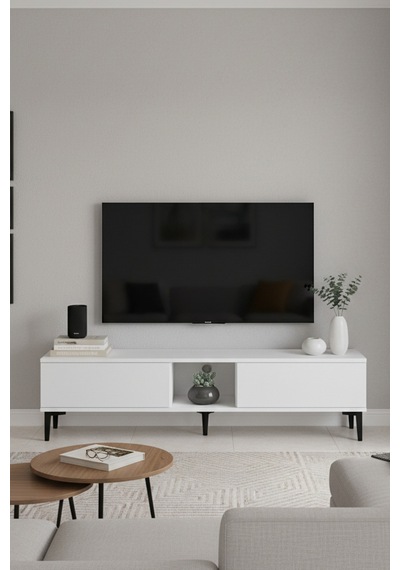 Tsa1599b Aplos Tv Sehpası Beyaz 150cm