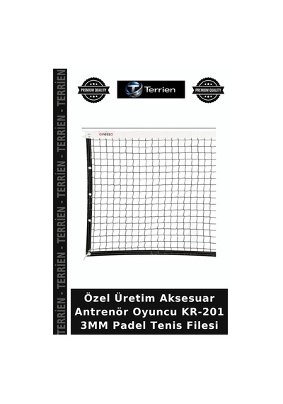 Özel Üretim Aksesuar Antrenör Oyuncu Kr-201 3mm Padel Tenis Filesi Diğer
