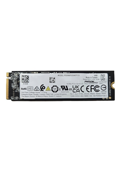 Phison 512gb 4900/3200 Mb/sn M.2 22x80 Nvme Ssd
