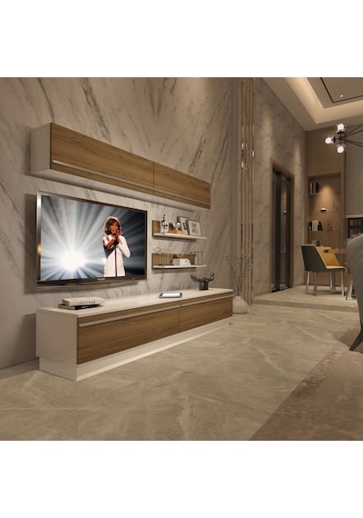 Decoraktiv Eko 5b Mdf Std Tv Ünitesi Tv Sehpası Beyaz - Pera