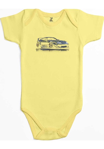 Zepplin Giyim Toyota Supra Mk4 Sarı Bebek Body Zıbın