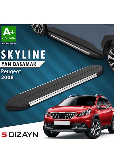 S-dizayn Peugeot 2008 Skyline Krom Yan Basamak 173 Cm 2013-2019 A+ Kalite