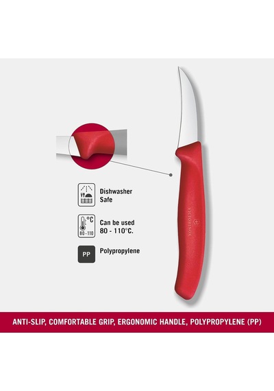 6.7501.c1 Swiss Classic 6cm Şekil Verme Bıçağı, Kırmızı