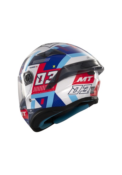 Kask Mt Helmets Targo S D7 Sergio Garcia Motosiklet Kaskı Mavi