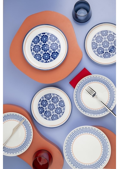 Kütahya Porselen Moderna 6 Kişilik 19 Cm Pasta Takımı Sofia