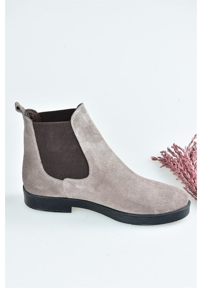 Fox Shoes Vizon Süet Kadın Bot L6671968602 Vizon Süet