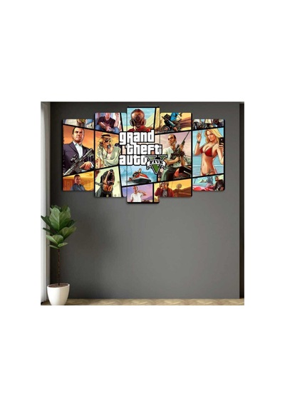 Gta V - 5 Parçalı Tablo Görsel - 702504016 Görsel
