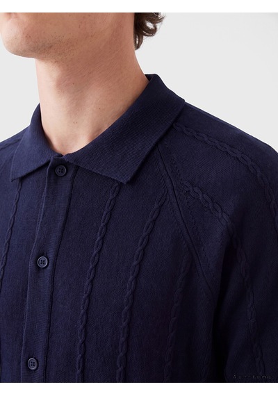 Lcw Vision Lacivert Regular Fit Erkek Triko Gömlek