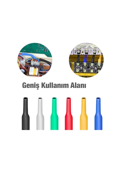 Ally 5 Renk Makaron Isı İle Daralan Kablo Seti 530 Adet 8 Boy Set- 5775