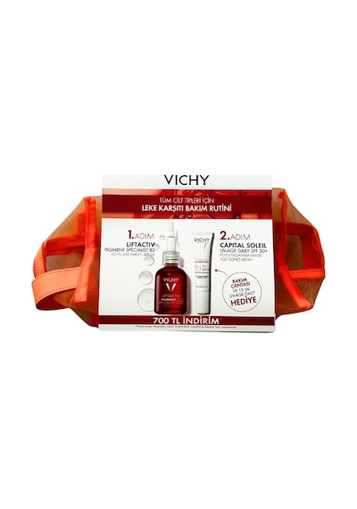 Vichy Liftactiv Pigment Specialist B3 Serum + Capital Soleil Spf50+ Güneş Kremi Çantalı Set-2364