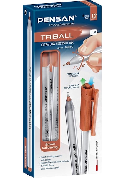 Pensan Triball Tükenmez Kalem 12 Li Renk Seçenekli
