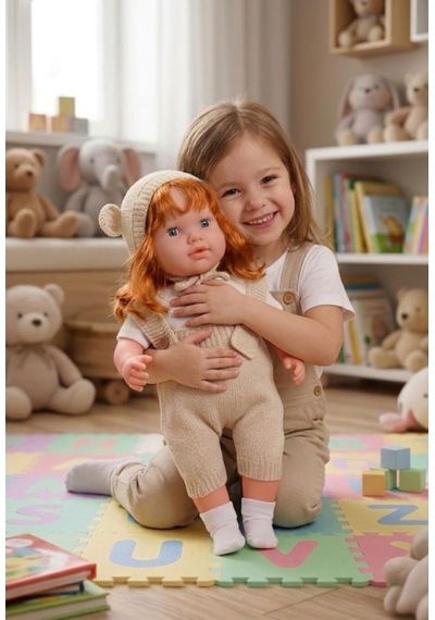 Konuşan Bebeğim 60 Cm Türkçe Konuşan Örgü Tulum Ve Şapkalı Kafası Bacakları Kolları Et Oyuncak Bebek 59561479