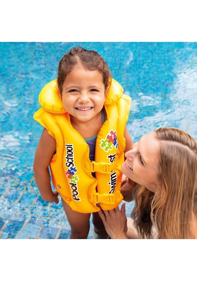 Çocuk Can Yeleği - Intex - Yakalı - Sarı 58660 Çok Renkli