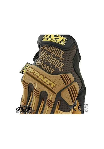 Mechanix Wear® M-Pact Durahide Leather Deri Eldiven (Siyah/Kahve) Siyah - Kahverengi