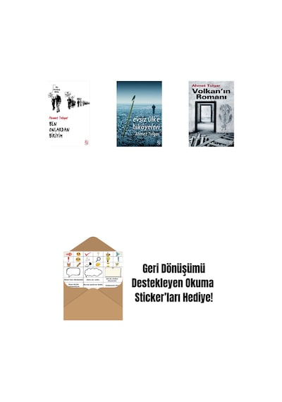 Ben Onlardan Biriyim + Evsiz Ülke Hikâyeleri + Volkan'ın Romanı + Okuma Sticker'ları