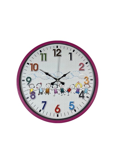 36 Cm Pembe Çocuk Odası Duvar Saati Diğer