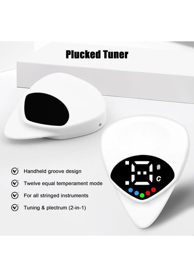 2'si 1 Arada Gitar Plektreni & Akort Cihazı Taşınabilir
