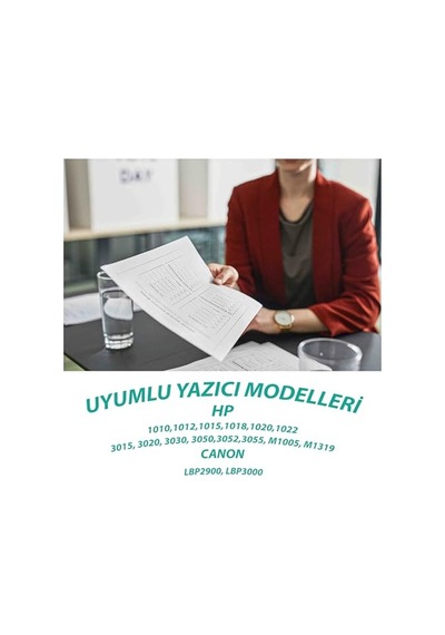 1020 1018 1010 1012 1022 3015 3030 3050 3055 1022n 3052 M1005 M1319f 2000 Sayfa Verimli Muadil Toner