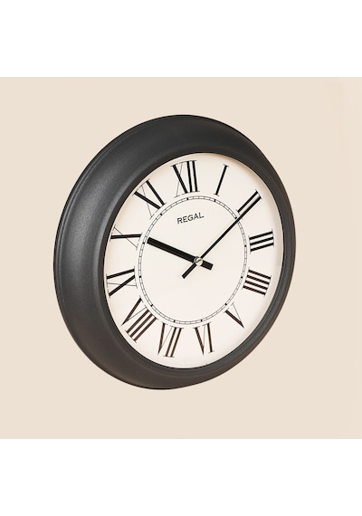 Retro Duvar Saati - Siyah - 29 Cm Çok Renkli
