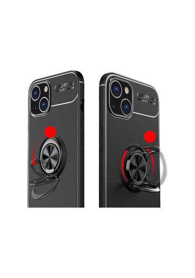 Apple Uyumlu iPhone 13 Kılıf Yüzüklü Magnetli Ravel Case (538651301)