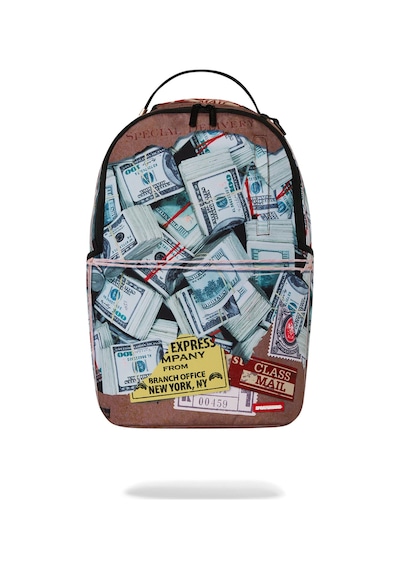 Sprayground Overnight Express Sırt Çantası, Su Geçirmez 900d Polyester, Laptop Bölmeli Beyaz