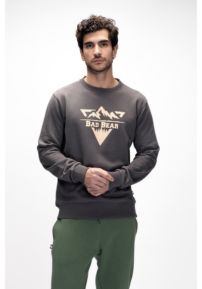 Bad Bear Mountaın Crewneck / Raven Erkek Sweatshirt Antrasit
