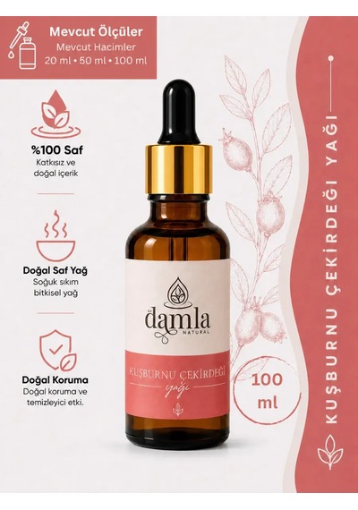 Biodamla Natural Kuşburnu Çekirdeği Yağı 100 Ml