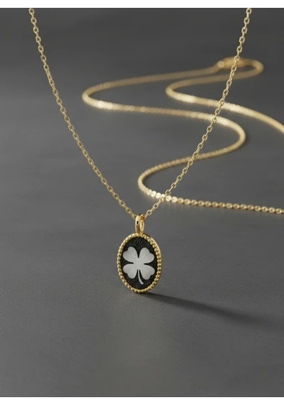 G&a Jewels - Şansın Nefesi - 925 Ayar Oksitli Yaldız Altın Kaplama Gümüş Kolye Altın - Gümüş 40+5 Cm G&a Jewels - Şansın Nefesi - 925 Ayar Oksitli Yaldız Altın Kaplama Gümüş Kolye Altın - Gümüş 40+5 Cm