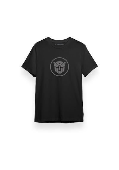 Transformers Autobot Icon Siyah Kısa Kol Erkek Tshirt 001