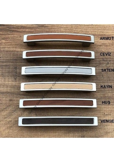 Gürçayhırdavat Gürçay Plastik Ahşap Desenli Çekmece Dolap Kapak Kulpu Zr 96Mm (2 (475046721)