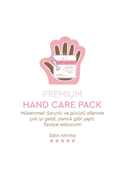 Mjcare Premium Hand Care Pack - Eldiven Tipi El Maskesi 10'lu