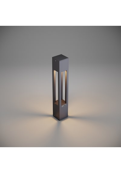 Fonelight Aka Bahçe Aydınlatması Bollard Antrasit 60 Cm Antrasit