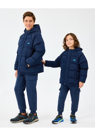 Skechers B Puffer Jacket Büyük Erkek Çocuk Lacivert Mont Sk2520054-3601 Lacivert