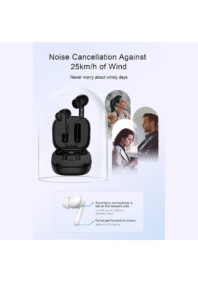 T13 Anc 4 Mikrofon Bluetooth 5.3 Kablosuz Kulaklık Beyaz Aktif Gürültü Engelleyici