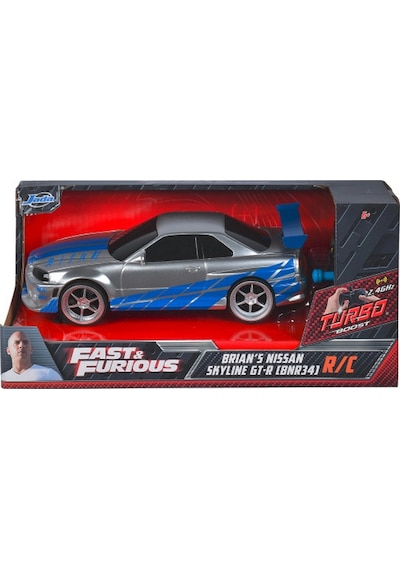 1/24 Uzaktan Kumandalı Fast Furious Nissan Skyline Gtr Gümüş
