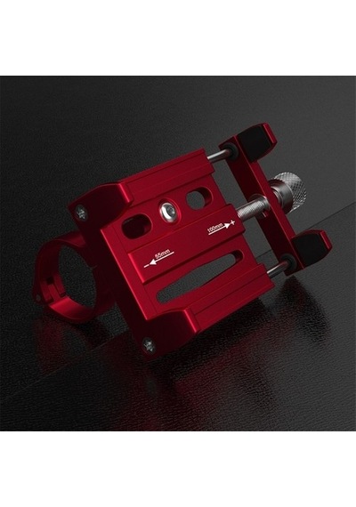 Zhltools Kr01 Bisiklet Motorsiklet Gidon Telefon Tutucu, Metal Vidalı Kırmızı Kırmızı