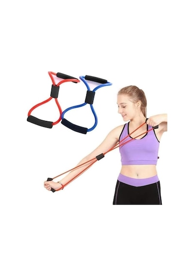 Egzersiz Spor Plates Direnç Bantı Pilates Ipi Jimnastik Lastiği Tek Renk