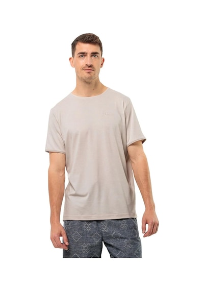 Jack Wolfskin Travel T M Erkek Tişört 1809751-5629 Bej