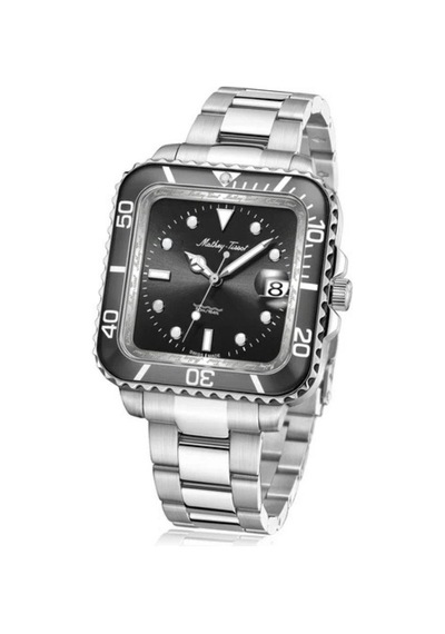 Mathey-tissot H902qan Erkek Kol Saati Gümüş - Siyah