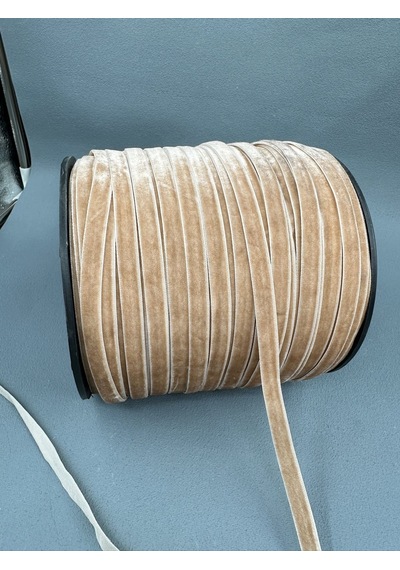 Paşateks- 1 Cm Düz Kadife-5 Metre A.gri
