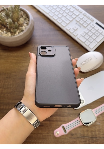 Samsung Galaxy A07 Uyumlu Kamera Korumalı Darbeye Dayanıklı Renk Atmayan Keep Silikon Kılıf Siyah